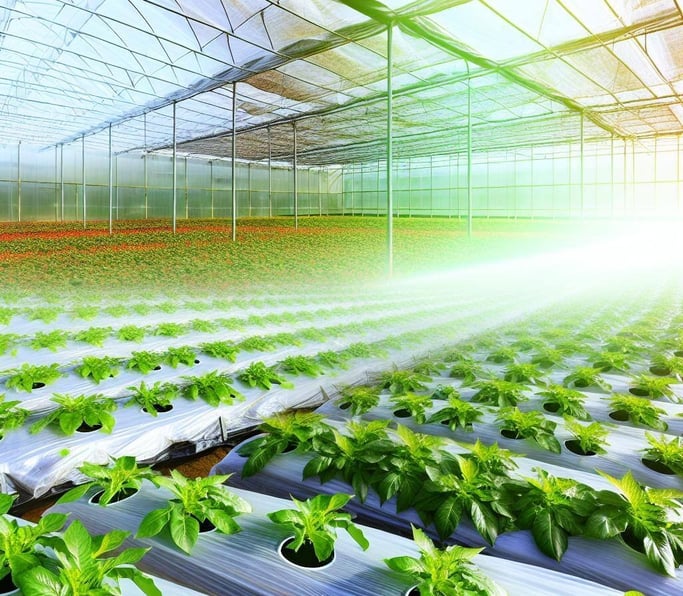 6 Mil Clear Greenhouse Plastic with 4-Year UV Protection and Anti-Dust Additive